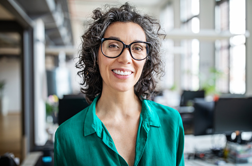 woman smiling